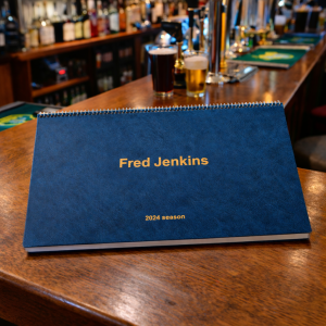 Custom Printed Cricket Scorebooks and Scorecards personalised cricket player scorebook – wirebound season book